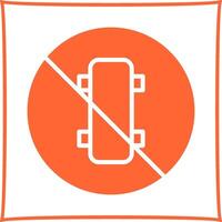 No Skating Vector Icon