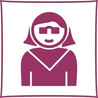 Female Professor Vector Icon