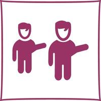 Waving to People II Vector Icon