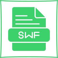 icono de vector de swf