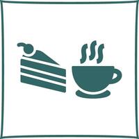 icono de vector de café servido