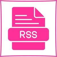 icono de vector de rss