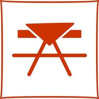 Picnic Table Vector Icon