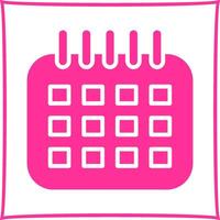 icono de vector de calendario marcado