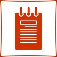 Notepad Vector Icon