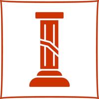 Broken Pillar Vector Icon