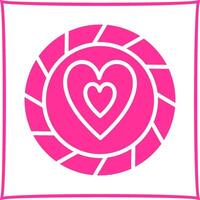Heart Chip Vector Icon