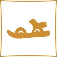 Stylish Sandals Vector Icon