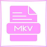 icono de vector mkv