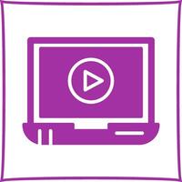 Video Screening Vector Icon