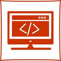 icono de vector de codificación html