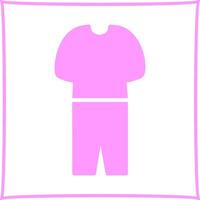 icono de vector de traje de pijama