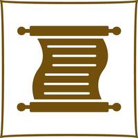 Scroll of Paper Vector Icon