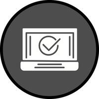 icono de vector de marca de verificación