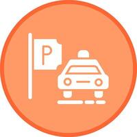 Taxi Stand Vector Icon