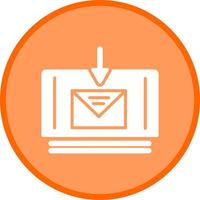 correo descargar vector icono