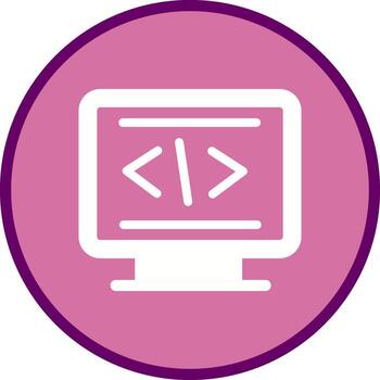 icono de vector de codificación
