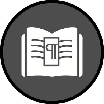 párrafo vector icono