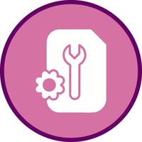 Document Setting Vector Icon