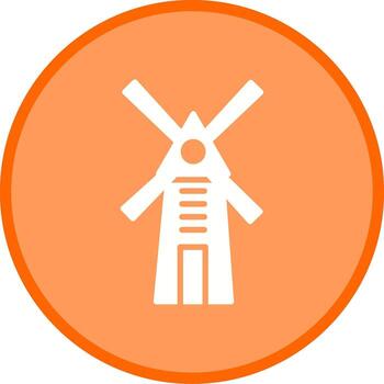 icono de vector de molino de viento