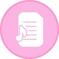 Audio Document Vector Icon