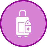 Bag with Tags Vector Icon