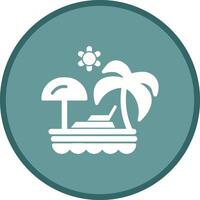 Vacation Spots Vector Icon