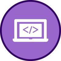 Coding Computer Vector Icon