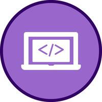 Coding Computer Vector Icon