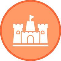 icono de vector de castillo de arena