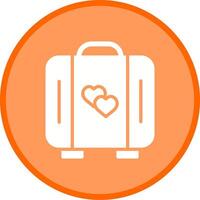 Lover Suitcase Vector Icon