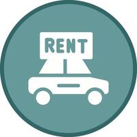 Rent a Car Vector Icon