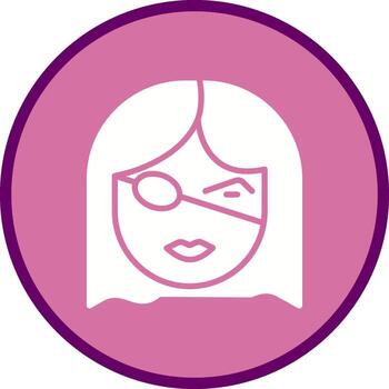 icono de vector de parche en el ojo