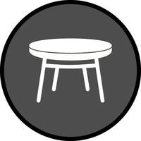 icono de vector de mesa pequeña