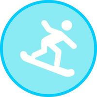 icono de vector de snowboard