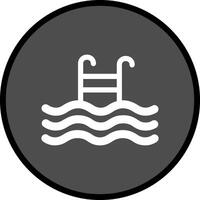 icono de vector de piscina