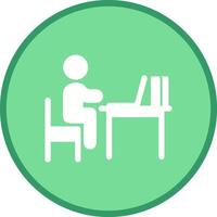 Studying Desk Vector Icon