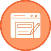 Blog Template Vector Icon