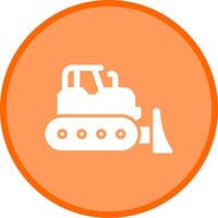 Bulldozer Vector Icon