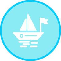 Small Boat Vector Icon