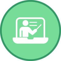 Online Lesson Vector Icon