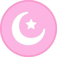 Moon and Star Vector Icon