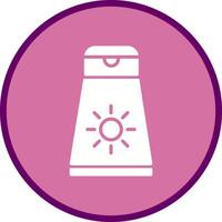 Sun Cream Vector Icon