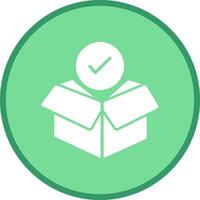 Package Receiving Vector Icon