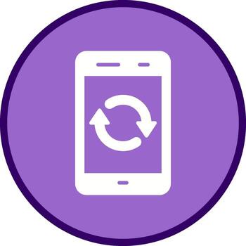 icono de vector de sincronización
