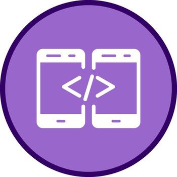 icono de vector de código