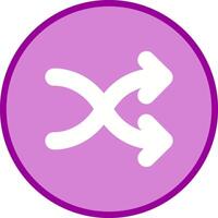 Arrow Crossing Vector Icon