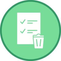 Trash List Vector Icon