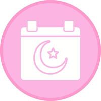 Islamic Calendar Vector Icon