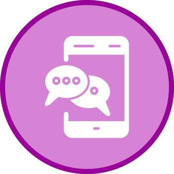 icono de vector de chat